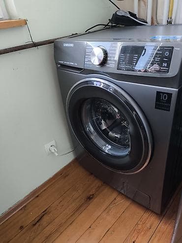 Samsung önyükləməli paltaryuyan maşın - Yük həcmi: 8 kq - Rəng: tünd