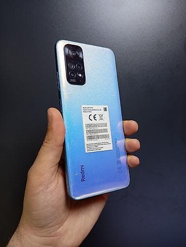 redmi s10: Redmi Note 11, 128 GB, rəng - Göy, Barmaq izi — 6