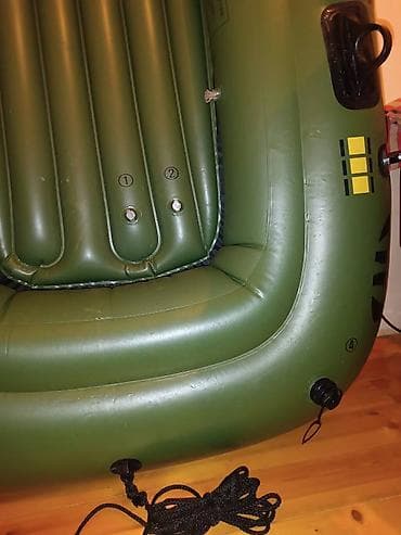 Şişmə qayıq – hərəkətli və dayanıqlı model - Rəng: yaşıl (xarici) — 4