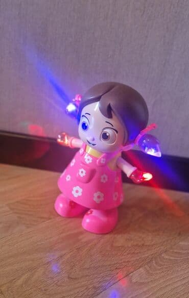 lol haljine za devojcice: Dance Girl rəqs edən interaktiv kukla: parlaq çəhrayı donlu, işıqlı və — 2