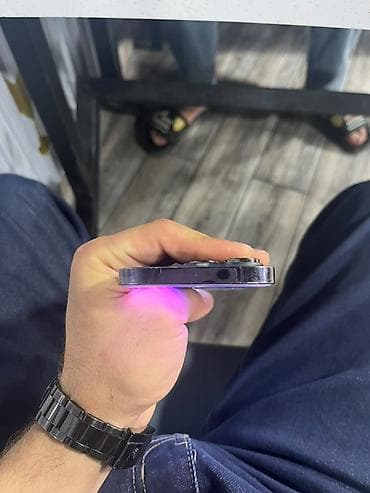 iphone replika: IPhone 14 Pro, 128 GB, Deep Purple, Qırıq — 5