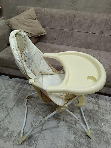 ikea uşaq stulu: Uşaq yemək stulu - Yumşaq arxalıq hissəsi və şirin ayı fiqurlu parça — 2