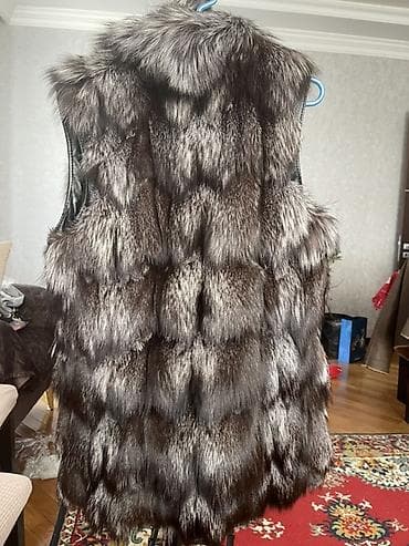 Jiletlər: Qadın üçün xəz jilet - Model: Qısa klassik V-kəsimli jilet - Rəng — 2