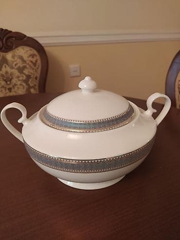 Mətbəx/qonaq süfrəsi üçün klassik servis əşyaları dəsti - Porseleyn