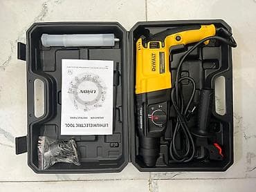 Elektrik əl alətləri: Dəst şəklində təqdim olunan DEWALT elektrikli perforator. Möhkəm — 2