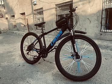 Velosipedlər: CROSS dağ velosipedi - Güclü alüminium tipli çərçivə, qara rəngli — 3