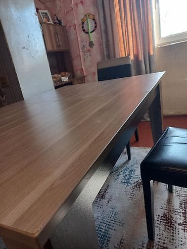 masa 2ci əl: Qonaq masası, İşlənmiş, Açılan, Taxta, Kvadrat masa — 4