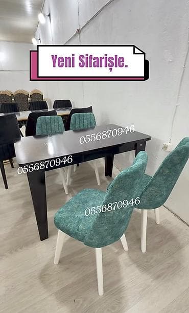 Dördbucaq masa, Mətbəx üçün, 4 nəfər, Açılmayan, Zəmanətsiz