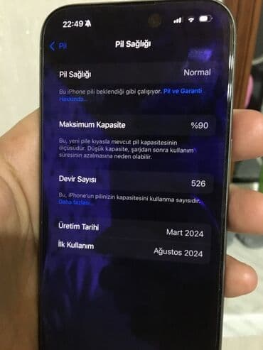 pitiminutka qaz klapani: IPhone 15 Pro, Gümüşü, Face ID — 4