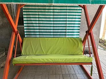2 ci əl divan: İşlənmiş, Divan-yelləncək, Zontikli, Metal — 4
