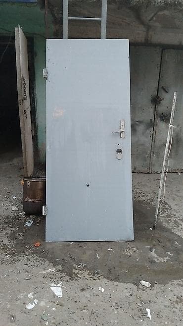 seyfi qapi: Metal qapı - Material: möhkəm metal gövdə - Rəng/örtük: bir üzü boz — 1