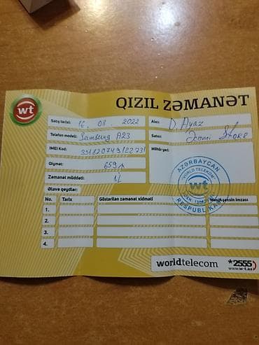 ucuz telifonlar: Samsung Galaxy A23, 128 GB, rəng - Qara, Zəmanət — 5