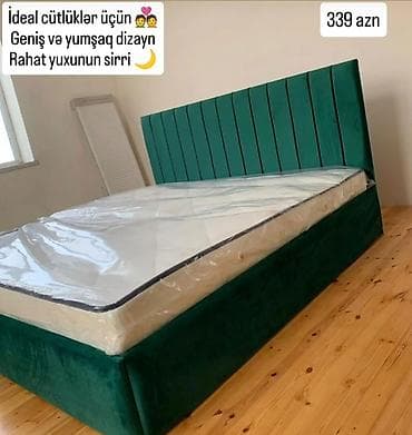 Yeni, İkinəfərlik çarpayı, Bazasız, Matras ilə, Siyirməsiz