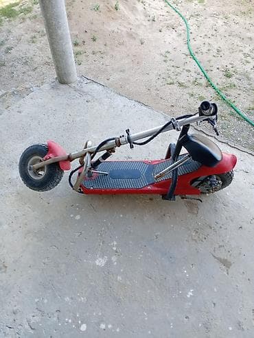 elektrikli samokat: Elektrik skuter – oturacaqlı, qalın təkərli, güclü çərçivəli model — 1