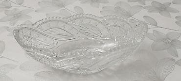 salat qabları: Şüşə meyvə/qənnadı qabı - Material: şəffaf qalın şüşə (kristal — 1