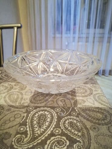 Mətbəx aksesuarları: Продаю Хрустальные 2 вазы для печенья, фруктов,конфет, доставка — 1