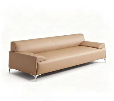 белый кожаный диван: Диван, Нераскладной, Без подьемного механизма, Кожа, Нет доставки — 1