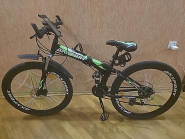 AKSPORT dağ velosipedi - Çərçivə: qatlanan, amortizatorlu (full