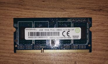 Ana platalar: Operativ yaddaş (RAM) ADATA, 8 GB, 1600 Mhz, DDR3, Noutbuk üçün, İşlənmiş — 2