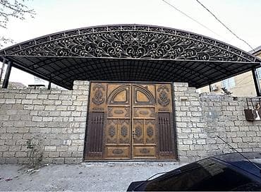 bisetka modelleri: Metalkarkas üstü örtüklər – darvaza və həyət üçün dekorativ və — 1