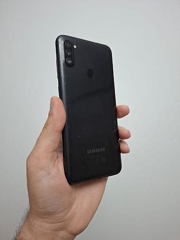 telefon samsug: Samsung Galaxy A11, 32 GB, rəng - Qara, Barmaq izi — 9