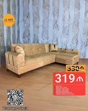 Künc divan, Açılan, Bazalı, Parça, Şəhərdaxili pulsuz çatdırılma