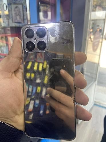 Honor 8X, 128 GB, rəng - Gümüşü, Qırıq, Barmaq izi