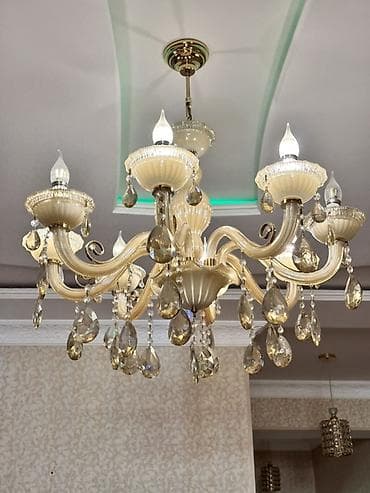 ambiyans ışığı: Çılçıraq, 8 lampa, Şüşə — 1