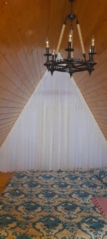 binə kirayə evlər 2024: A-frame tipli müasir kottec/ev kirayə üçün. Xüsusiyyətlər: - Üçbucaq — 4