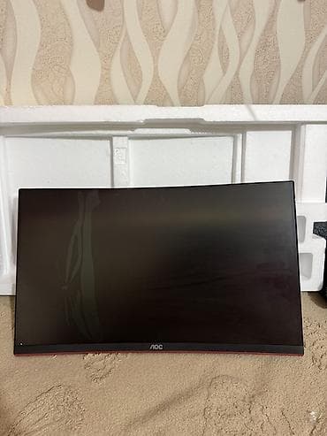 iphone 23: AOC C24G1 24" Gaming Monitor curved. Ekran qirigdi, teze alinib 2 ay — 8