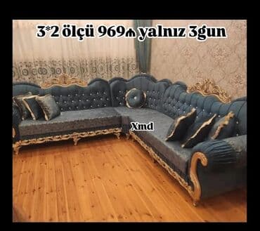 i̇şlənmiş divanlar: Künc divan, Yeni, Açılmayan, Bazasız, Parça, Şəhərdaxili pulsuz çatdırılma — 2