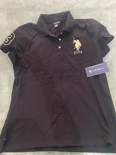 ağ kostyum kişi: US Polo Assn qadın polo köynəyi - Model: USPA klassik polo - Rəng — 1