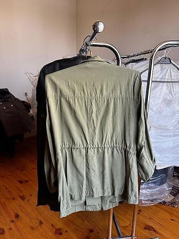 qadin pencek: Qadınlar üçün xaki rəngli yüngül parka/kurtka - Rəng: xaki (zeytun) - — 3