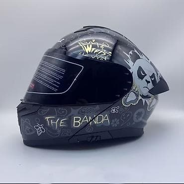 debilqe satisi: Moto dəbilqə – “THE PANDA” dizaynı - Tip: Tam üzlü/flip-up (çənə — 2