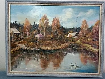 divan sekilleri: Məhsul: Orijinal yağlı boya tablo – “Payız kənd mənzərəsi”Əl işi — 5
