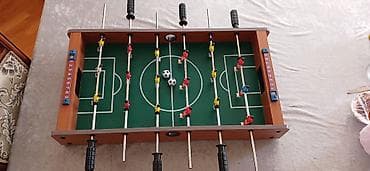 mini disk: Stolüstü mini futbol (foosball) oyunu - Kompakt ölçülü, stolun üstünə — 2