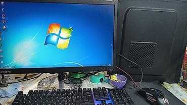 komputer notebook: Masaüstü kompüter seti Tərkib: - Sistem bloku – yan paneldə — 4