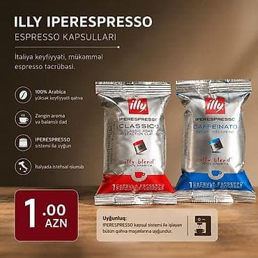 Illy Iperespresso espresso kapsulları - 100% Arabica tərkibli, yüksək lalafo.az -da Illy Iperespresso espresso kapsulları - 100% Arabica tərkibli, yüksək