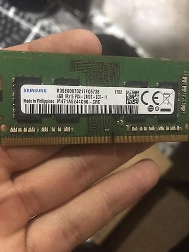 Masaüstü kompüterlər və iş stansiyaları: Operativ yaddaş (RAM) Samsung, 4 GB, 2400 Mhz, DDR4, Noutbuk üçün — 1