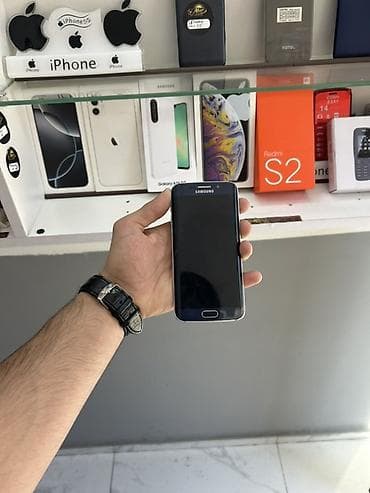 samsung a7 2018: Samsung Galaxy S6, 32 GB, rəng - Qara, Barmaq izi — 3