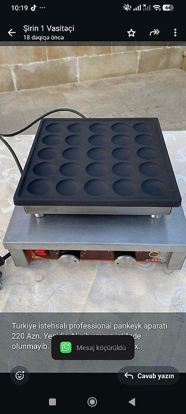 Türkiye istehsalı professional pankeyk aparatı 220 Azn. Yenidir