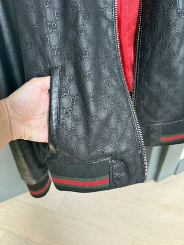 qadınlar üçün zamşa gödəkçələr: Dəri kurtka, Gucci, S — 9