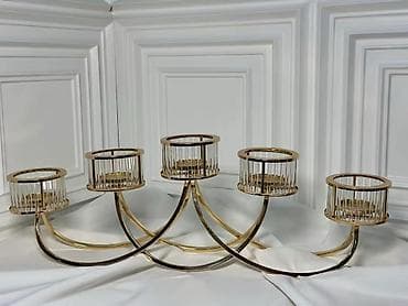 3 və 5 şamlı dekorativ şamdanlar – premium kolleksiya. Mağaza — 5