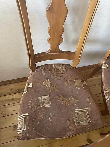 salon stulları: Qonaq otağı üçün, İşlənmiş, Qatlanmayan, Stul — 3