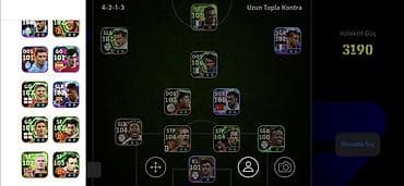 EFootball oyun hesabı – yüksək reytinqli ulduz kolleksiyası - Oyun — 3