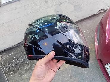 uaz dizel motor: Tam üzlü motosiklet dəbilqəsi - Rəng: qara, parlaq səth - Korpus — 1