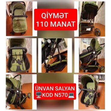 Uşaq arabası – yaşıl/qaray tonlarda, rahat və funksional model. - lalafo.az -da Uşaq arabası – yaşıl/qaray tonlarda, rahat və funksional model. -