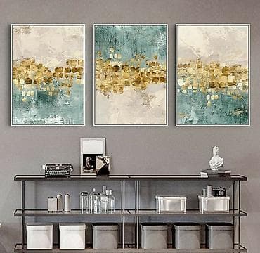 Растения: Müasir abstrakt divar rəsmləri – interyer dekoru - Üslub — 6