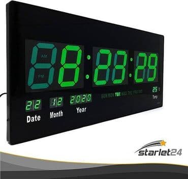 Ev saatları: Elektron divar saatı 🔆 🕔Rəqəmsal divar saatları 🔹Saat: AM/PM🕰 ☑️Ölkə