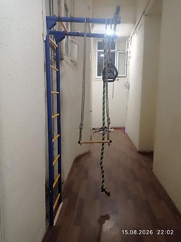 Turniklər və bruslar: Uşaq üçün ev daxili idman-kompleksi, Hündürlüyü 2 m.10sm, eni 45 sm. - — 2